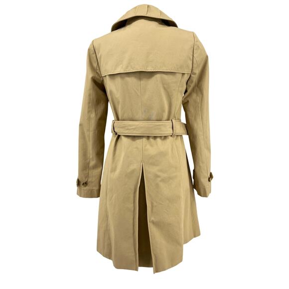 J‎ Crew Factory Women's Belted Double Breasted Tan Trench Coat - Picture 4 of 11